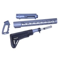 AR-10 .308  AIR-LOK SERIES COMPLETE FURNITURE SET /MATCHING UPPER RECEIVER - ANODIZED GREY